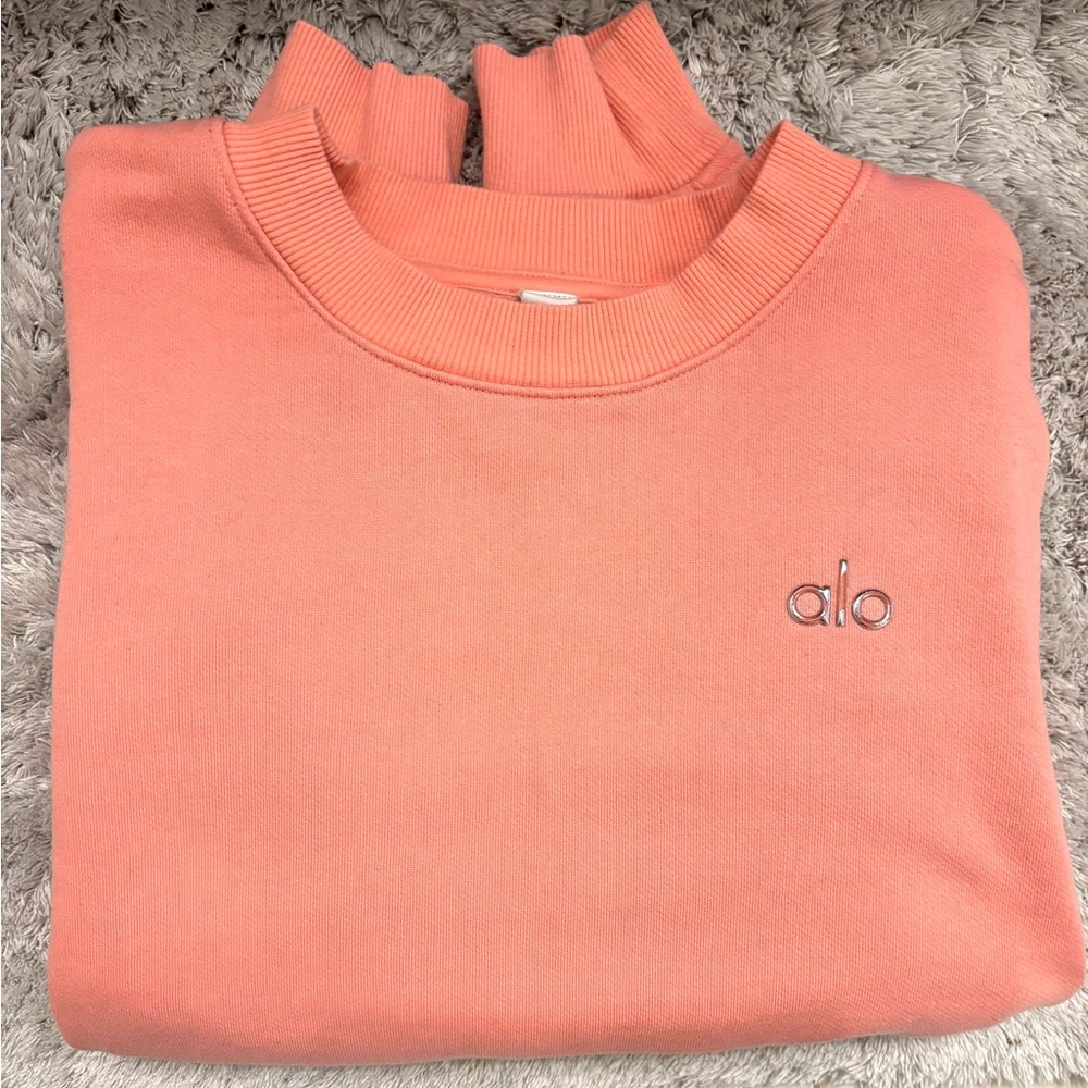 Alo medium pink accolade crew sweatshirt - Picture 4 of 5